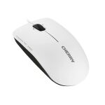 CHERRY MC 2000 Kabelgebundene Maus mit schwenkbarem Rad, Weiß Grau, USB