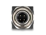 DELOCK M12 Adapter D-kodiert 4Pin Stecker zu RJ45 Buchse