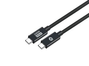 Conceptronic ETTA04B20 USB 4.0 Gen 3 C-C PD 3.1 240W Kabel, 2m, 48V 5A, 40Gbps, 8K60Hz, E-Mark