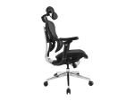 Equip Ergonomischer Premium-Bürostuhl mit Kopfstütze und Armlehnen, Schwarz
