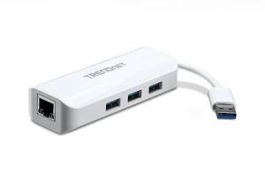 Trendnet TU3-ETGH3 laptop-dockingstation & portreplikator Weiß