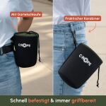 C-Rope CRP-LNB-XL-BLK-2 Kameraobjektivhülle/-abdeckung Schwarz, Grün Fleece, Neopren Beuteltasche