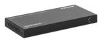 Manhattan 4K@60Hz 4-Port HDMI-Splitter mit Downscaling Teilt einen HDMI-Eingang in vier HDMI-Ausgänge (1x4), EDID-Schalter für Downscaling 18G, schwarz