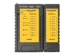 DeLOCK 86407 Netzwerkkabel-Tester Verdrilltes Doppelkabelprüfgerät Schwarz