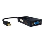 LogiLink CV0110 Videokabel-Adapter 0,15 m Mini DisplayPort VGA + HDMI + DVI Schwarz