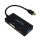 LogiLink CV0110 Videokabel-Adapter 0,15 m Mini DisplayPort VGA + HDMI + DVI Schwarz