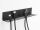 DELOCK Kabelhalterung 318 x 65 mm zur Wandmontage grau