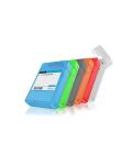 ICY BOX IB-AC602b-6, 3,5" HDD Schutzbox, transparent, 6 Farben (weiß, grau, rot, grün, blau, orange)
