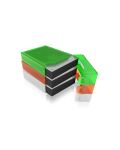 ICY BOX IB-AC602b-6, 3,5" HDD Schutzbox, transparent, 6 Farben (weiß, grau, rot, grün, blau, orange)