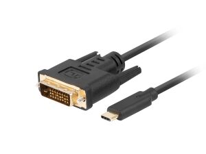 Lanberg CA-CMDV-10CU-0030-BK Videokabel-Adapter 3 m USB Typ-C DVI-D Schwarz