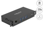 DELOCK 3Port USB 5Gbps Hub+RJ45 Gigabit LAN Host-Anschluss