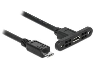 DeLOCK 85245 USB Kabel USB 2.0 0,25 m Micro-USB B 0,48 Gbit/s Schwarz