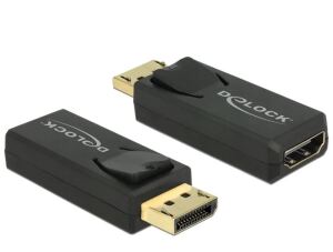 DeLOCK 65571 Kabeladapter Displayport 1.2 HDMI Schwarz