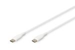Digitus USB-C Silikon Anschlusskabel, 1m, weiß