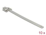 DELOCK Edelstahlkabelbinder Faltverschluss L 600 x B 10 mm