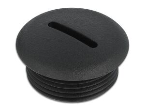 DELOCK Verschlussstopfen M25 x 1,5 schwarz 10 Stück