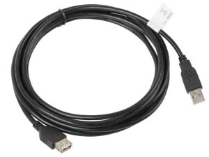 Lanberg CA-USBE-10CC-0030-BK USB Kabel USB 2.0 3 m USB A 0,48 Gbit/s Schwarz