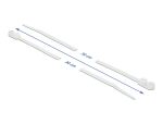 DELOCK Kabelbinder mit Befestigungsöse L 300 x B 4,8 mm weiß