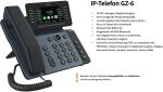 Gequdio IP Telefon GZ-6 mit Netzteil - mit WLAN und Bluetoot