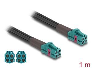 DELOCK Kabel Mini FAKRA Z Buchse quad zu Mini FAKRA Z Bu qua