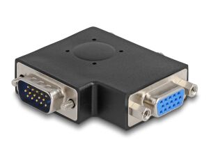 DELOCK VGA Adapter D-Sub15 -> D-Sub15 St/Bu 90° seitlich