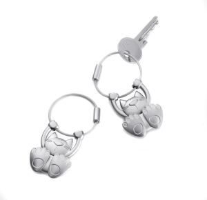 TROIKA KR10-20/MA Schlüsselring/Etui Schlüsselanhänger Silber