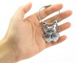 TROIKA KR10-20/MA Schlüsselring/Etui Schlüsselanhänger Silber