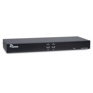 Inter-Tech AS-9104DA Tastatur/Video/Maus (KVM)-Switch Rack-Einbau Schwarz