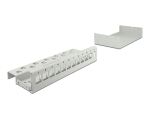 DELOCK Keystone Patchpanel 12 Port grau