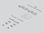 DELOCK Keystone Patchpanel 12 Port grau