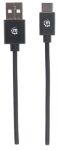 Manhattan USB 2.0 Typ C-Kabel, Typ A-Stecker auf Typ C-Stecker, 480 Mbit/s, 3 m, schwarz