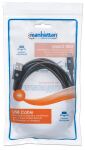 Manhattan USB 2.0 Typ C-Kabel, Typ A-Stecker auf Typ C-Stecker, 480 Mbit/s, 3 m, schwarz
