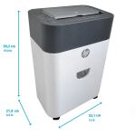 HP OneShred Auto 100CC Aktenvernichter Kreuzschreddern 68 dB 22 cm Weiß