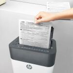 HP OneShred Auto 100CC Aktenvernichter Kreuzschreddern 68 dB 22 cm Weiß