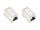 Alcasa MOD8-VM6A Kabeladapter RJ-45 Metallisch