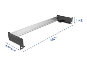 DELOCK 19" Hutschienenpanel zum Einbau horizontal oder verti
