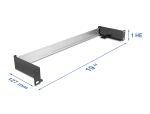 DELOCK 19" Hutschienenpanel zum Einbau horizontal oder verti