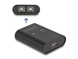 DELOCK USB 2.0 Switch für 2 PC an 1 Gerät