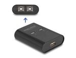 DELOCK USB 2.0 Switch für 2 PC an 1 Gerät