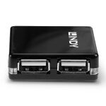 Lindy 42742 Schnittstellen-Hub 480 Mbit/s Schwarz