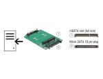 DELOCK Adapter SATA Micro SATA 16Pin -> mSata 1,8" Platine