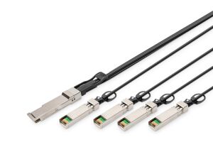 Digitus 40G QSFP+ to 4XSFP+ Direct Attach Kabel 1m