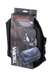 TROIKA BAG30/BK Kulturtasche/Kosmetikkoffer Kulturbeutel Plane Schwarz