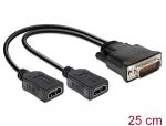 DELOCK Adapter DMS-59 -> 2x HMDI A St/Bu 0.25m