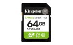 Kingston Technology 64GB SDXC Canvas Select Plus Gen3...