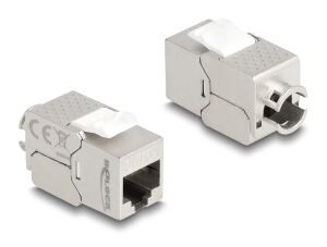 DeLOCK Keystone Modul RJ45 Buchse zu LSA Cat.6A Slim werkzeugfrei
