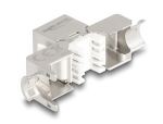 DeLOCK Keystone Modul RJ45 Buchse zu LSA Cat.6A Slim werkzeugfrei