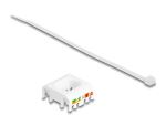 DeLOCK Keystone Modul RJ45 Buchse zu LSA Cat.6A Slim werkzeugfrei
