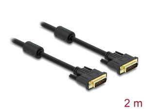 DELOCK DVI Kabel DVI(24+5) -> DVI(24+5) St/St 2.00m Gold