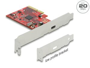DELOCK PCI Expr x4 Card 1 x extern USB 20 Gbps USB-C Bu. 3A